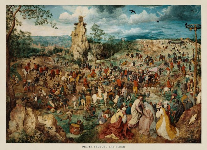 Pieter Bruegel The Procession to Calvary No6 - Plakát
