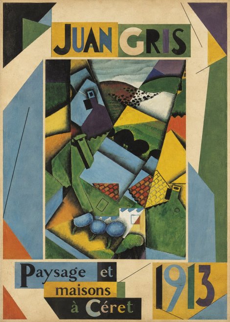 Juan Gris Paysage Et Maisons À Céret No3 - Plakát