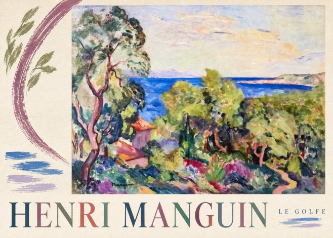 Henri Manguin Le Golfe No3 - Plakát