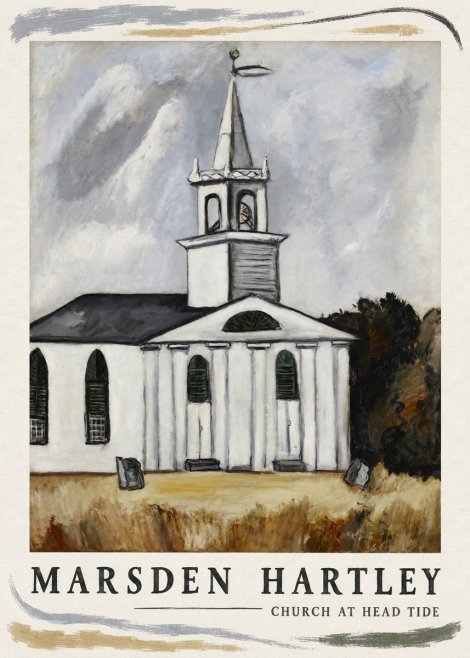 Marsden Hartley Church at Head Tide No4 - Plakát