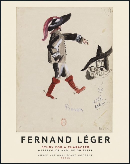 Fernand Léger Study for a Character II No1 - Plakát
