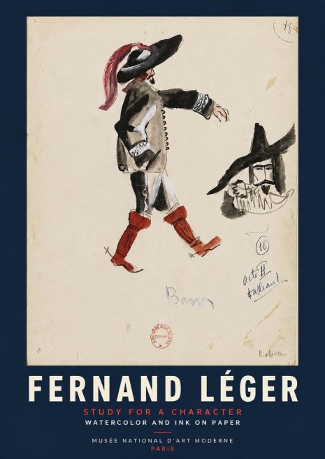 Fernand Léger Study for a Character II No4 - Plakát