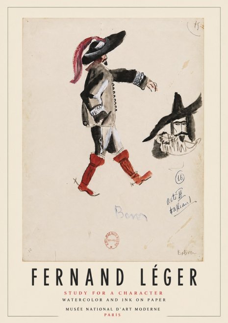 Fernand Léger Study for a Character II No5 - Plakát