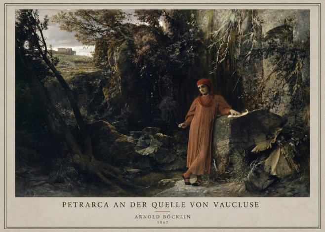Arnold Böcklin Petrarca an Der Quelle Von Vaucluse No3 - Plakát