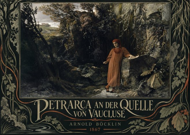Arnold Böcklin Petrarca an Der Quelle Von Vaucluse No5 - Plakát