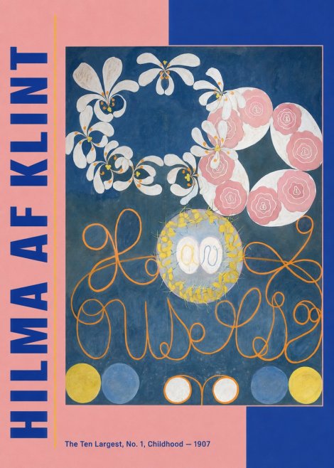 Hilma af Klint The Ten Largest, No. 1, Childhood I No3 - Plakát