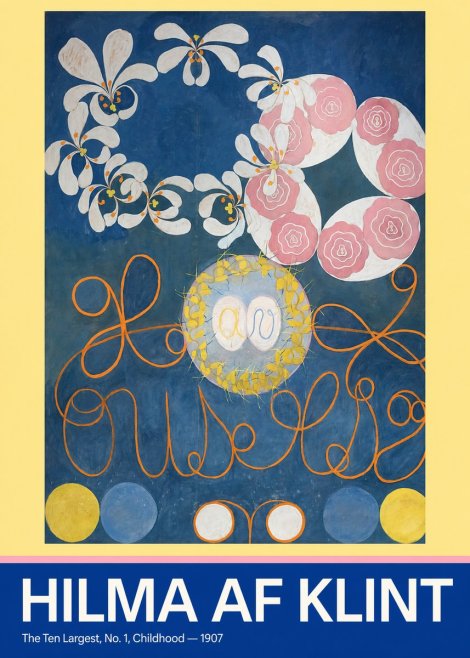 Hilma af Klint The Ten Largest, No. 1, Childhood I No4 - Plakát