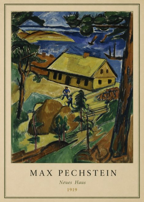Max Pechstein Neues Haus No3 - Plakát
