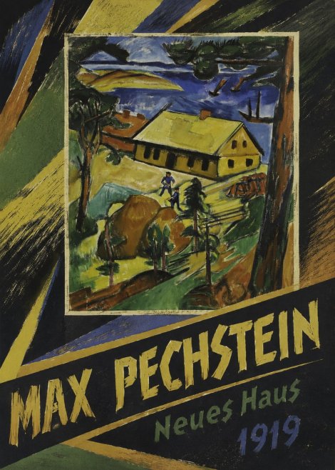 Max Pechstein Neues Haus No4 - Plakát