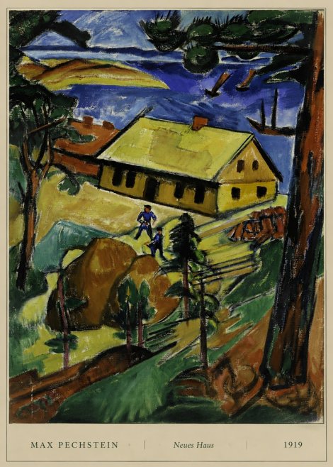 Max Pechstein Neues Haus No6 - Plakát