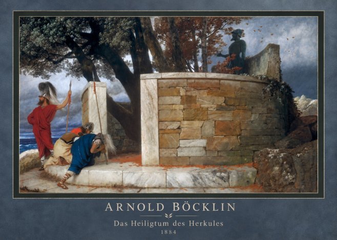 Arnold Böcklin Das Heiligtum Des Herkules II No4 - Plakát