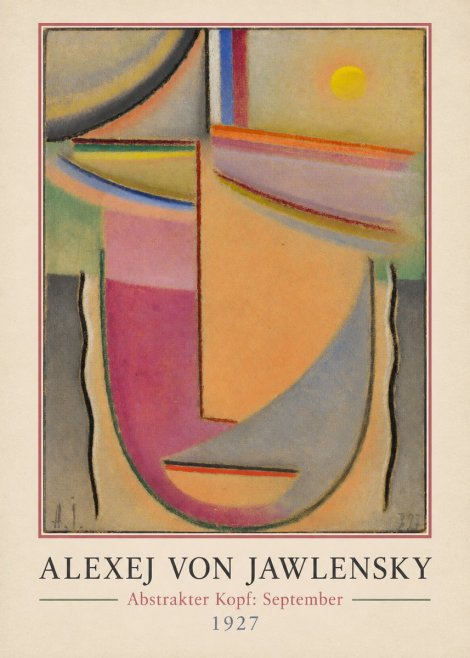 Alexej von Jawlensky Abstrakter Kopf: September No1 - Plakát