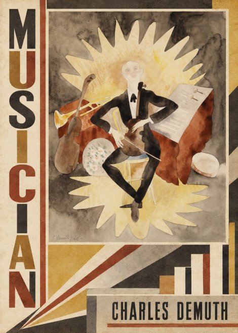 Charles Demuth Musician No3 - Plakát