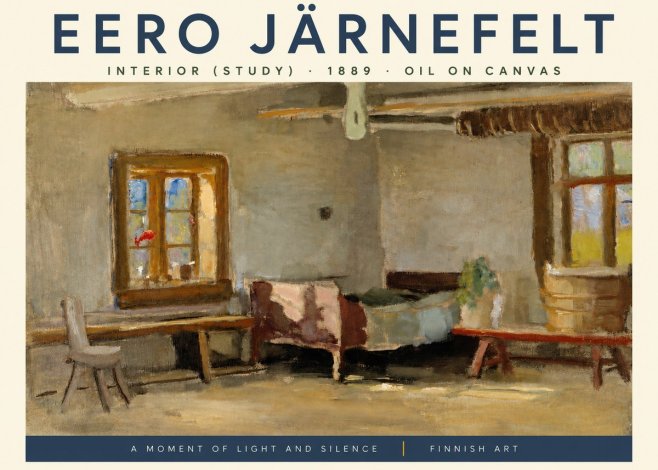 Eero Järnefelt Interior (Study) No3 - Plakát