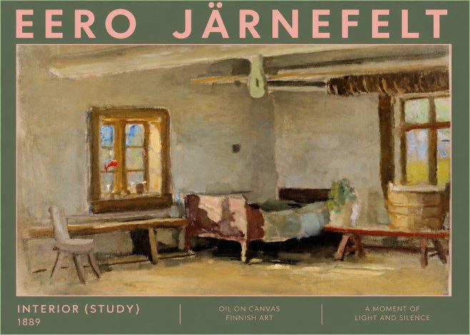 Eero Järnefelt Interior (Study) No4 - Plakát