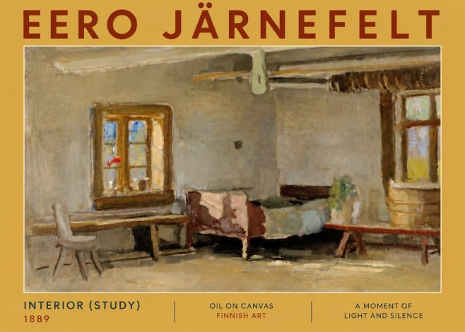 Eero Järnefelt Interior (Study) No5 - Plakát