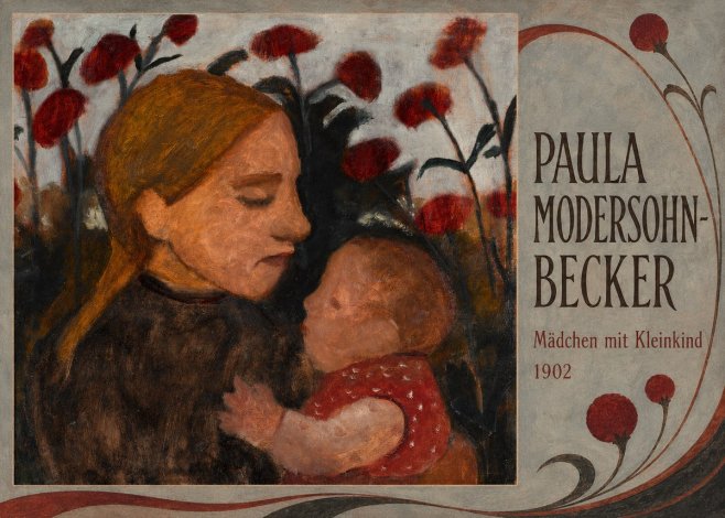 Paula Modersohn-Becker Mädchen Mit Kleinkind II No2 - Plakát