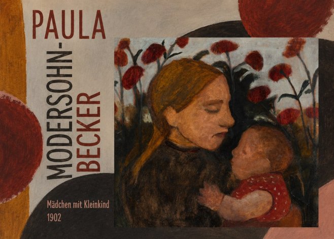 Paula Modersohn-Becker Mädchen Mit Kleinkind II No5 - Plakát