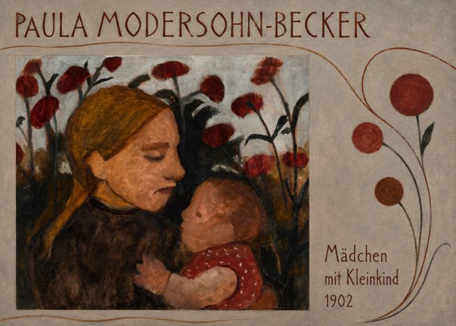 Paula Modersohn-Becker Mädchen Mit Kleinkind II No6 - Plakát