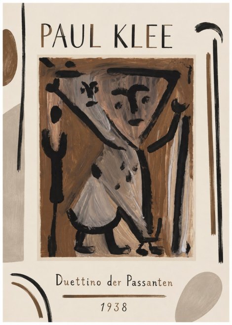 Paul Klee Duettino Der Passanten No1 - Plakát