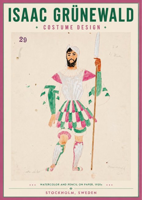 Isaac Grünewald Costume Design No. 29 No4 - Plakát