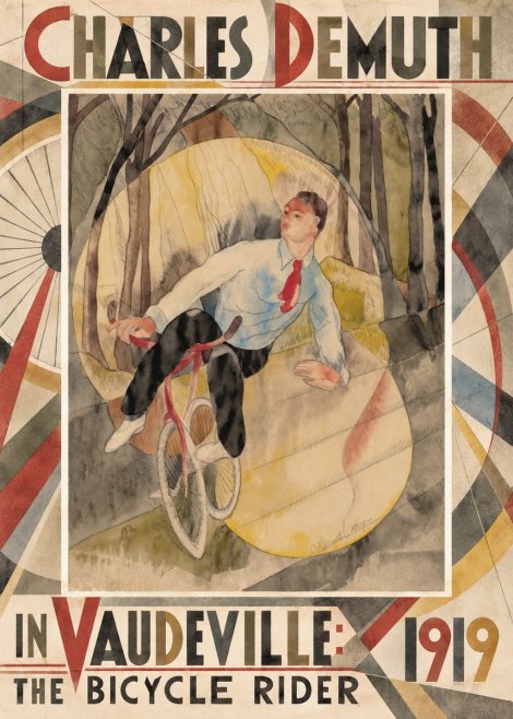 Charles Demuth In Vaudeville: the Bicycle Rider No6 - Plakát