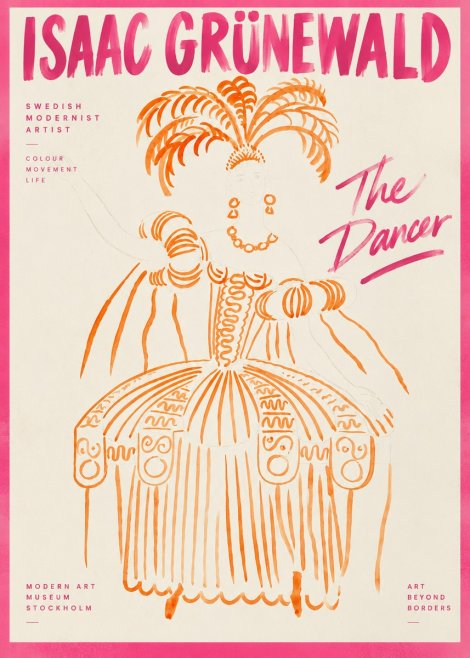 Isaac Grünewald The Dancer II No2 - Plakát