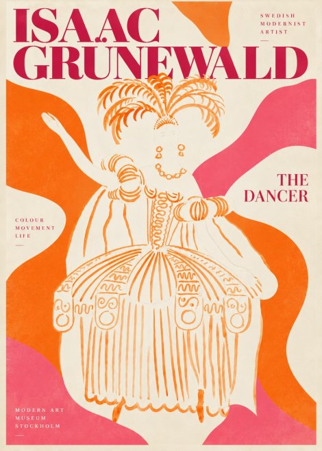 Isaac Grünewald The Dancer II No3 - Plakát