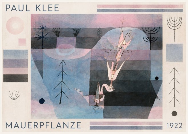 Paul Klee Mauerpflanze No1 - Plakát