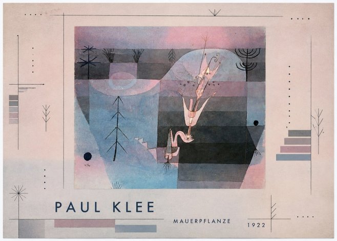Paul Klee Mauerpflanze No4 - Plakát