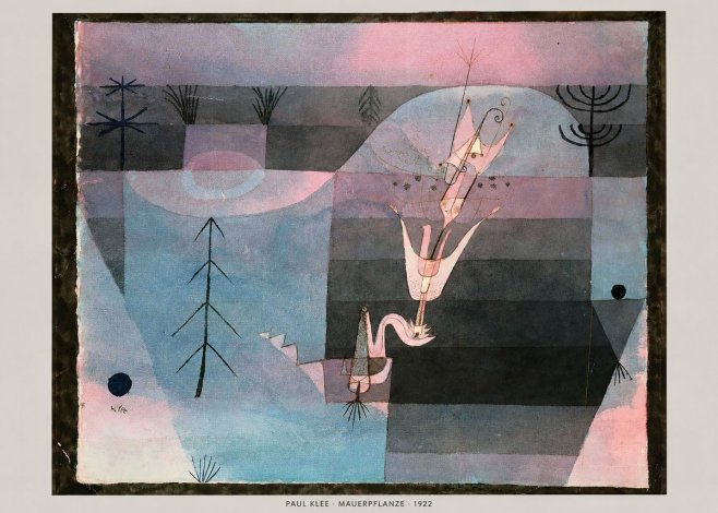Paul Klee Mauerpflanze No5 - Plakát