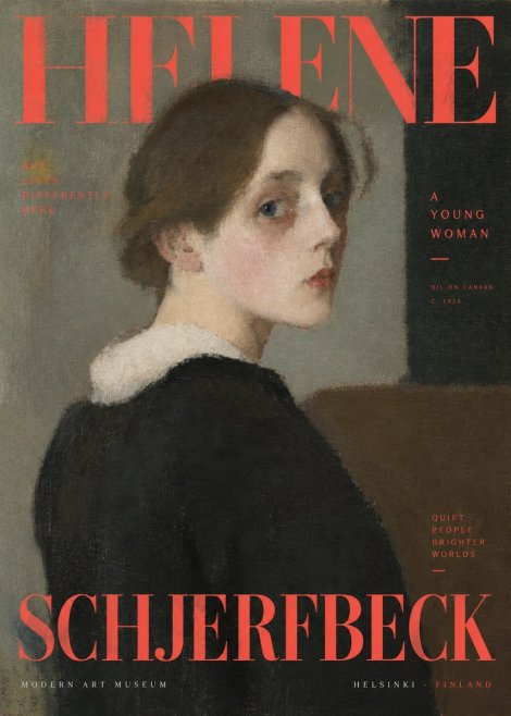 Helene Schjerfbeck The Little Girl Arranging a Twig No6 - Plakát