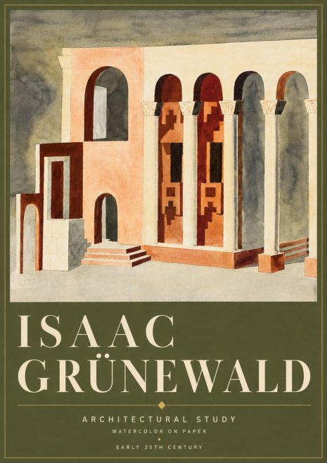 Isaac Grünewald Architectural Study II No6 - Plakát
