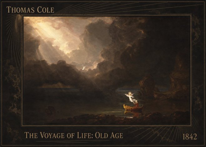 Thomas Cole The Voyage of Life: Old Age IV No2 - Plakát