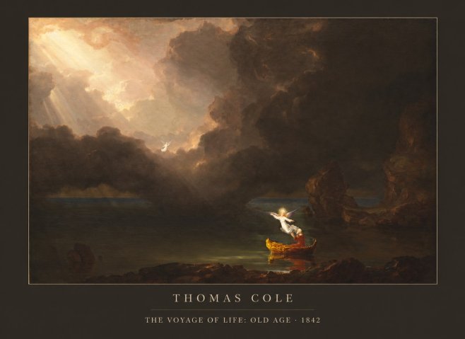 Thomas Cole The Voyage of Life: Old Age IV No6 - Plakát