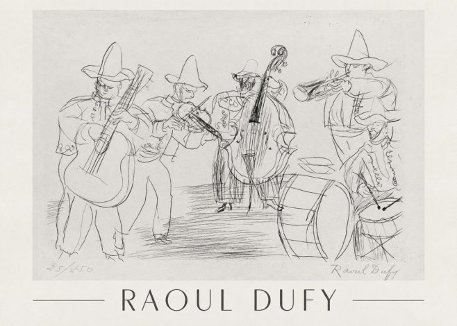 Raoul Dufy Musicians No1 - Plakát