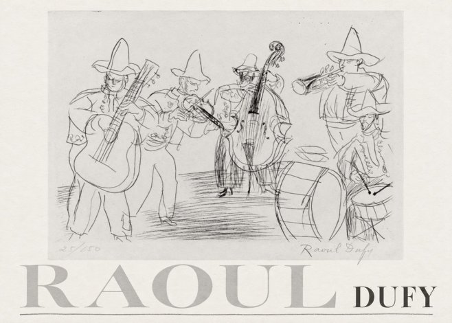 Raoul Dufy Musicians No3 - Plakát