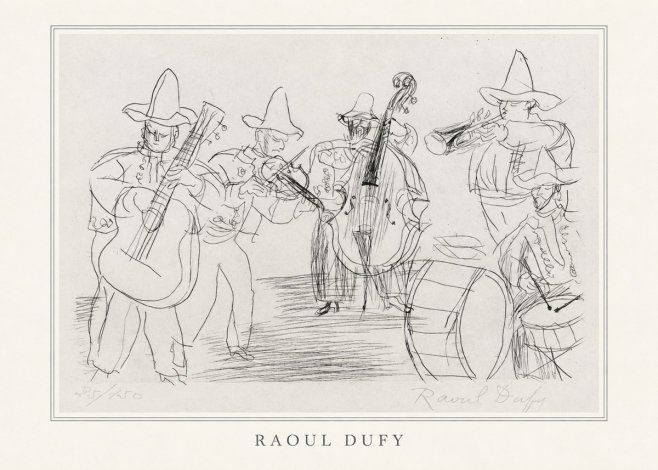 Raoul Dufy Musicians No4 - Plakát