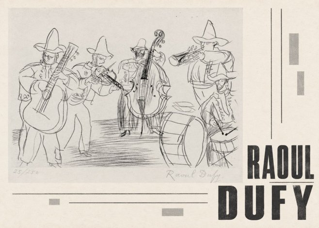 Raoul Dufy Musicians No5 - Plakát