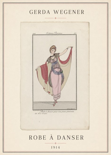Gerda Wegener Robe À Danser No4 - Plakát
