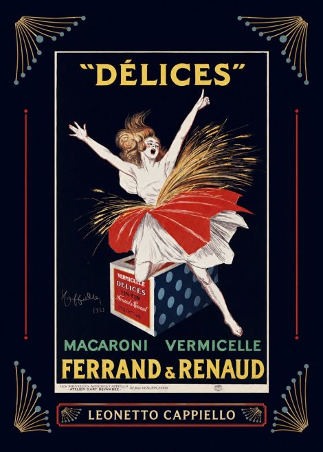 Leonetto Cappiello Délices II No6 - Plakát