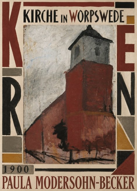 Paula Modersohn-Becker Kirche in Worpswede No5 - Plakát
