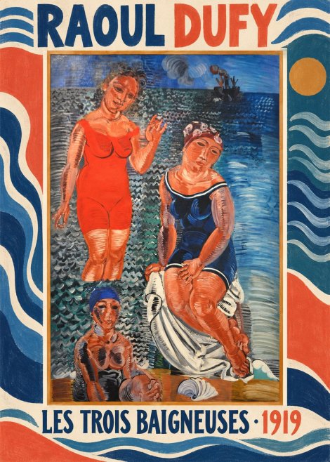 Raoul Dufy Les Trois Baigneuses No2 - Plakát