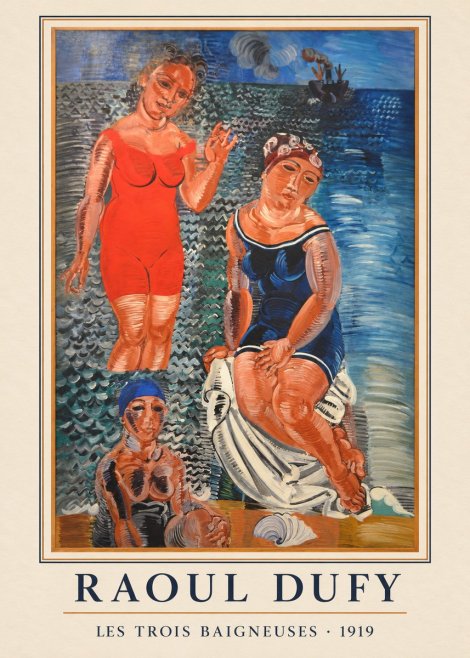 Raoul Dufy Les Trois Baigneuses No3 - Plakát