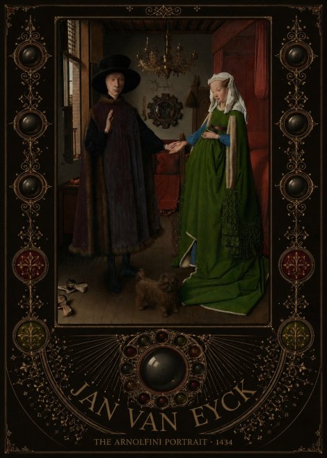 Jan van Eyck The Arnolfini Portrait VII No4 - Plakát
