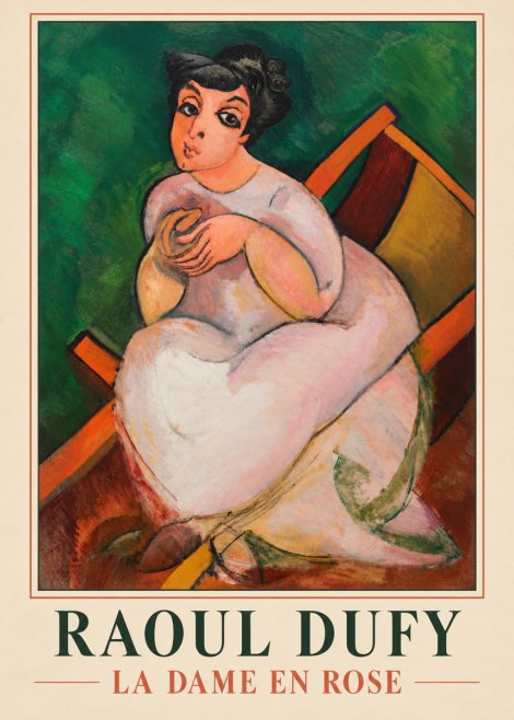 Raoul Dufy La Dame En Rose No3 - Plakát