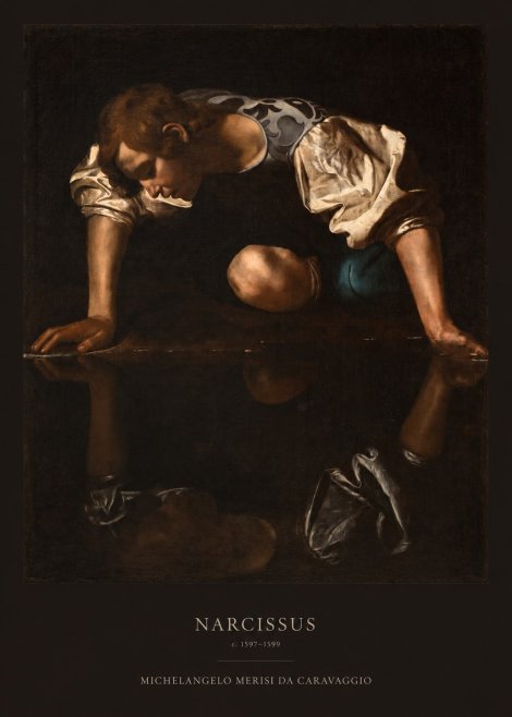 Michelangelo Merisi da Caravaggio Narcissus II No5 - Plakát
