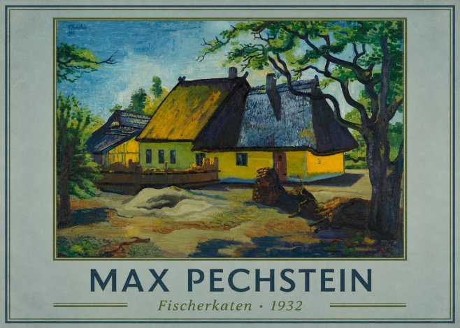 Max Pechstein Fischerkaten No1 - Plakát