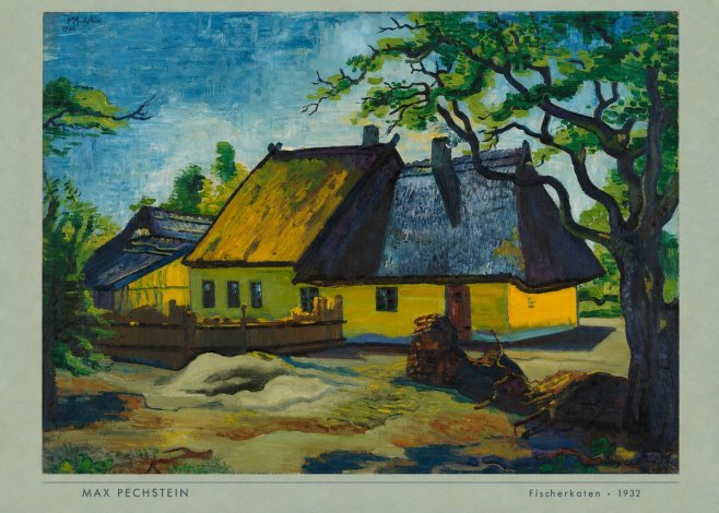 Max Pechstein Fischerkaten No4 - Plakát