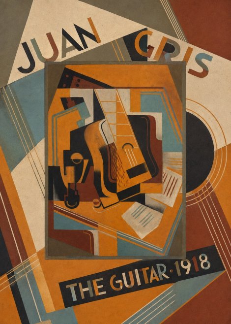 Juan Gris The Guitar No6 - Plakát